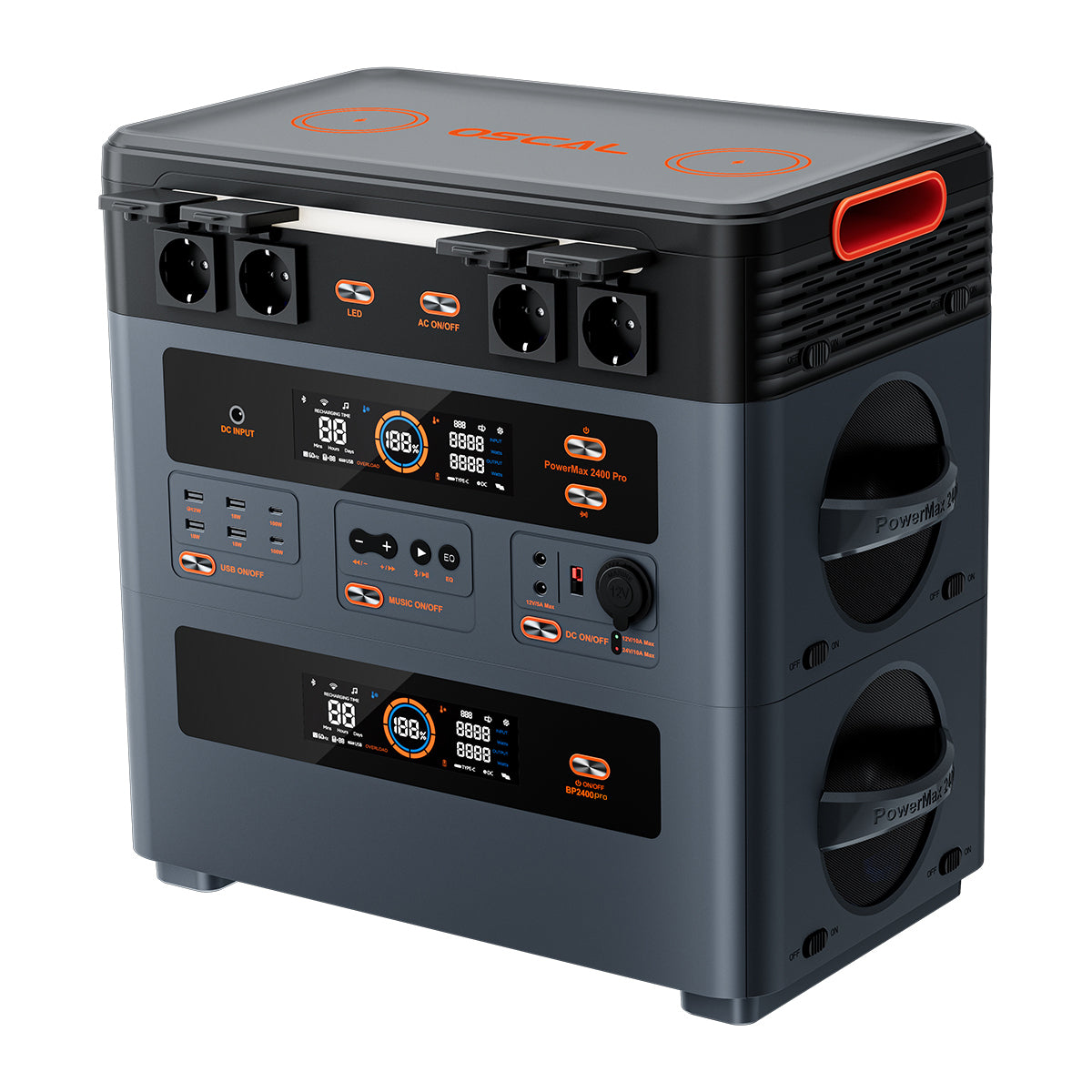 Power Station Portatile 2400W 2016Wh con Ricarica Wireless  Oscal Power Max 2400 Pro