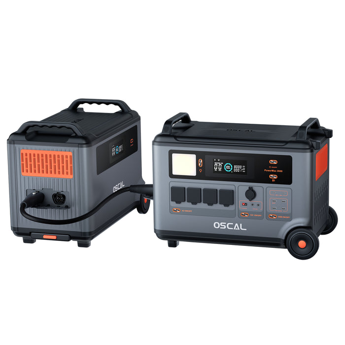 Power Station Portatile 3600W 3600Wh Espandibile  Oscal Power Max 3600