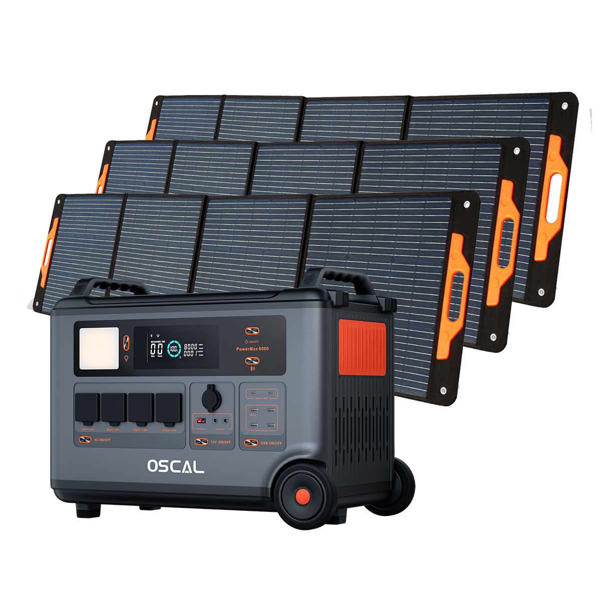 Power Station Portatile 6000W 3600Wh Espandibile  Oscal Power Max 6000