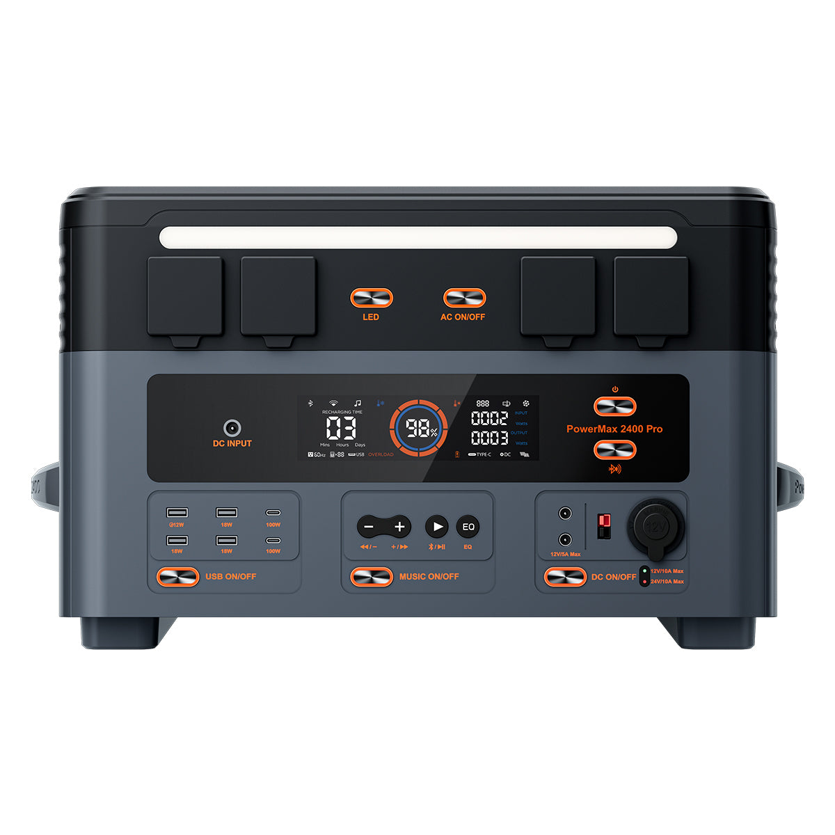 Power Station Portatile 2400W 2016Wh con Ricarica Wireless  Oscal Power Max 2400 Pro