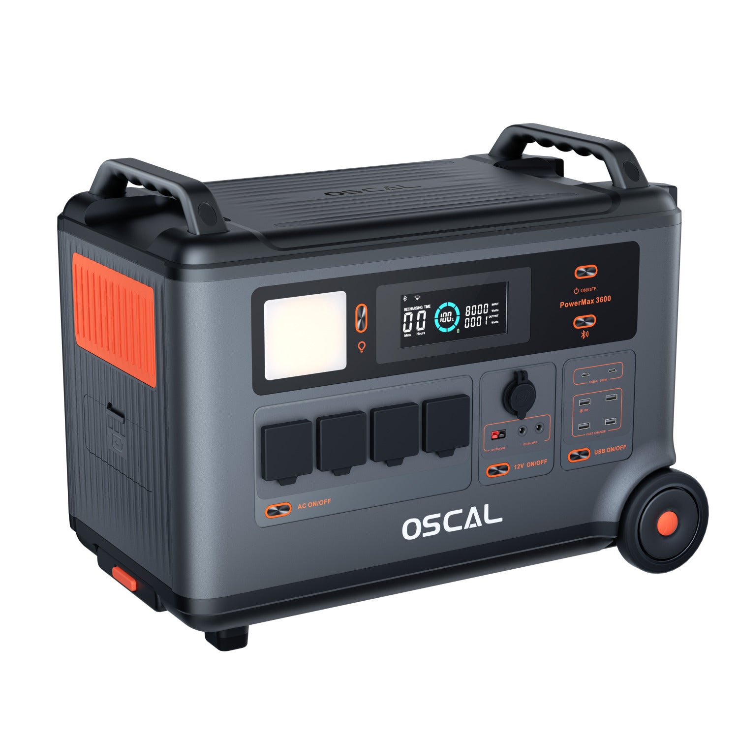 Power Station Portatile 3600W 3600Wh Espandibile  Oscal Power Max 3600
