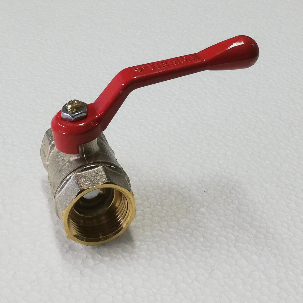 Tiemme 1 valvola sfera saracinesca ff leva lunga rossa