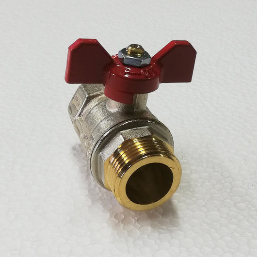 Tiemme 1 valvola sfera saracinesca mf leva corta a farfalla rossa