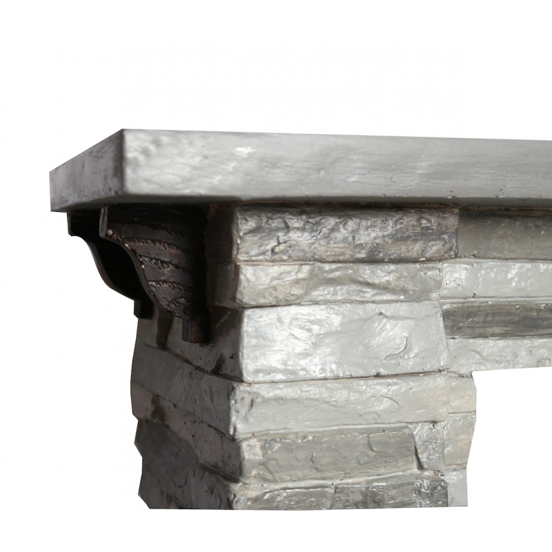 Tigullio – Camino Elettrico da terra – Rifinito Effetto Pietra