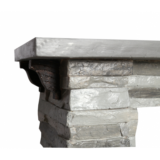 Tigullio – Camino Elettrico da terra – Rifinito Effetto Pietra