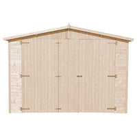 Garage in legno naturale A222x616x324 cm/18 m2 - TIMBELA M102