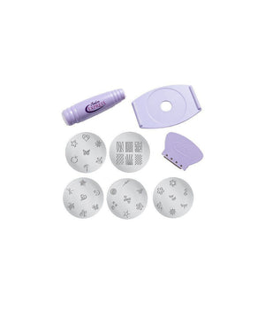 Timbro Nail Art Stampo Kit Macchina Decora Unghie + Dischi Disegno Decora Unghie         