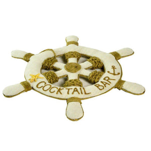 Timone mare bianco con corda cm ø40xh50x1