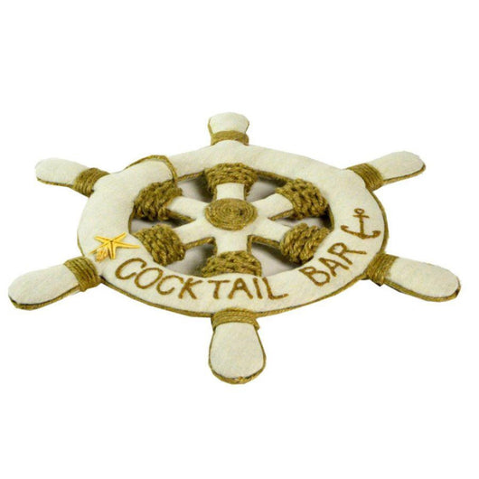 Timone mare bianco con corda cm ø40xh50x1