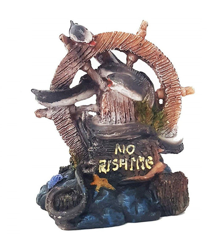 Timone Pesci Ornamento Per Acquario 14x10x15cm Sottomarino Decorazioni         
