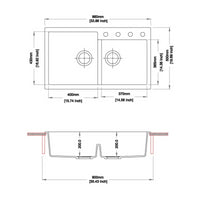 Tip Toe N200 Lavello 2 vasche bianco