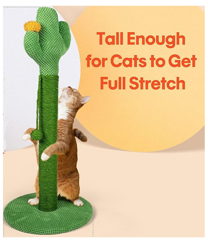 Tiragraffi Cactus 40 X 70 Cm Colonne Albero Per Gatti Palo In Naturali Sisal         