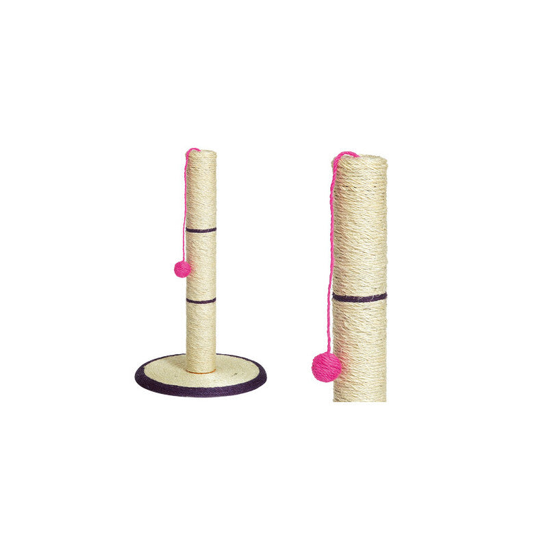 Tiragraffi Camon colonna Ø34xH62 cm – Sisal resistente – Con pallina gioco per gatti