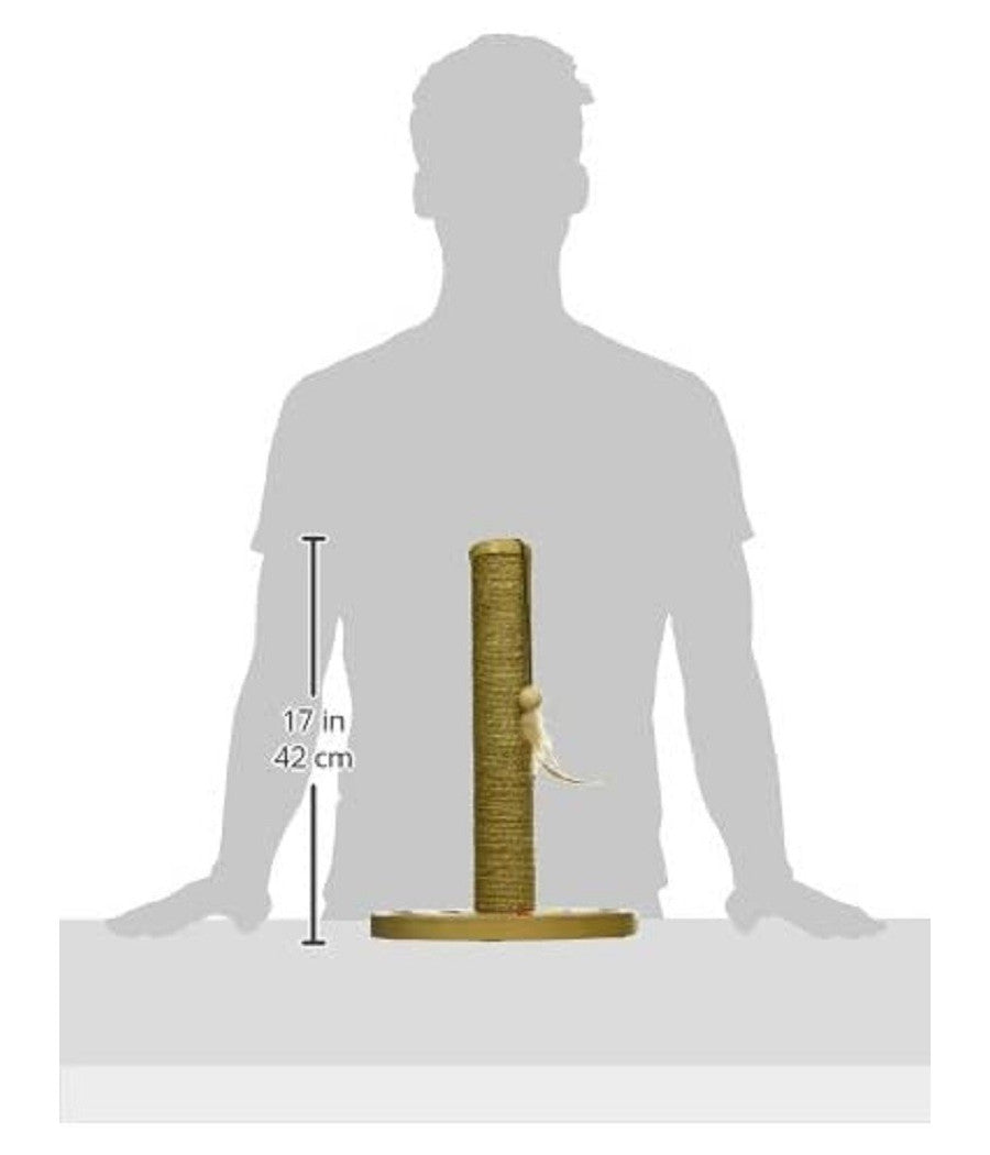 Tiragraffi Crine Veg+gioca Brigitte Gioco Con Piume Pista Palline Gatto 30x44 Cm         