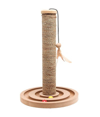 Tiragraffi Crine Veg+gioca Brigitte Gioco Con Piume Pista Palline Gatto 30x44 Cm         