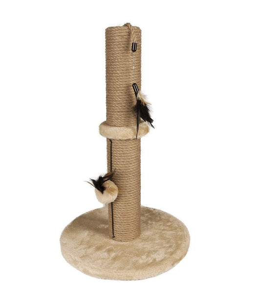 Tiragraffi Flamingo Indian Raschietto Giochi Piume Per Gatto 30 X 30 X 50 Cm         