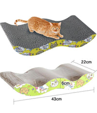 Tiragraffi Gatto In Carta Cartone Ondulato Tira Graffi Gioco Per Gatti Letto         