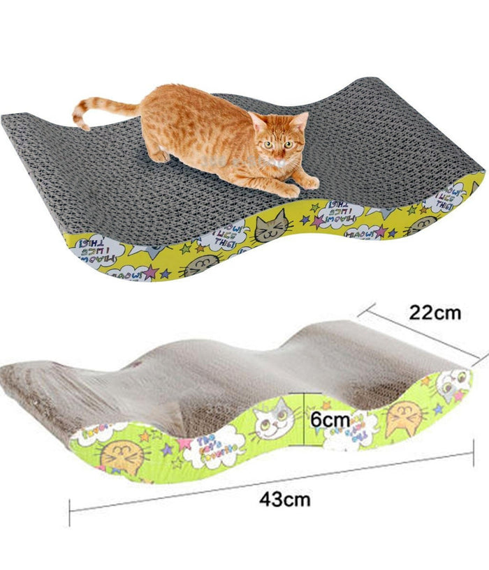 Tiragraffi Gatto In Carta Cartone Ondulato Tira Graffi Gioco Per Gatti Letto         