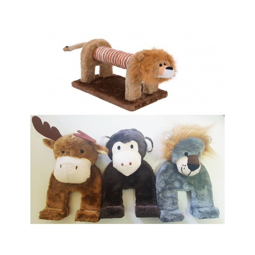 Trade Shop - Tiragraffi Gioco Palestra Tira Graffi Per Gatto Gatti Pet Unghie Base Morbida -