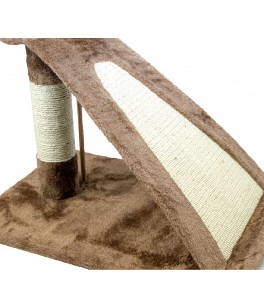 Tiragraffi Nobleza Albero Gatti Con Corda E Pallina A 2 Piani 50 X 35 X 72 Cm         