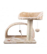 Tiragraffi Nobleza Houseboat 2 Piani Con Cuccia Morbida 49 X 42 X 42 Cm Gatti         