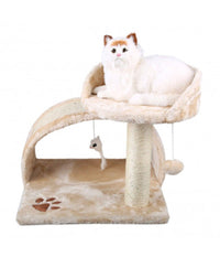 Tiragraffi Nobleza Houseboat 2 Piani Con Cuccia Morbida 49 X 42 X 42 Cm Gatti         