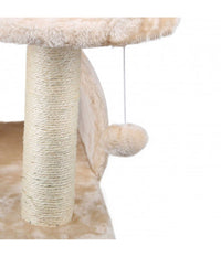 Tiragraffi Nobleza Houseboat 2 Piani Con Cuccia Morbida 49 X 42 X 42 Cm Gatti         