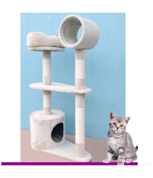 Tiragraffi Per Gatti Albero Parco Giochi Gioco Tira Graffi Gatto H104 Cm         