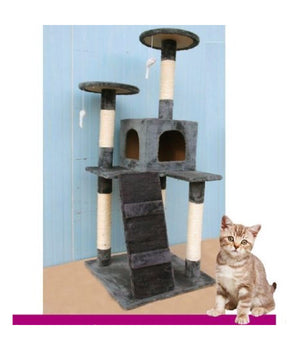 Tiragraffi Per Gatti Albero Parco Giochi Gioco Tira Graffi Gatto H120 Cm         