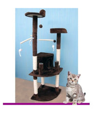 Tiragraffi Per Gatti Albero Parco Giochi Tira Graffi A Colonna Gatto H155 Cm         