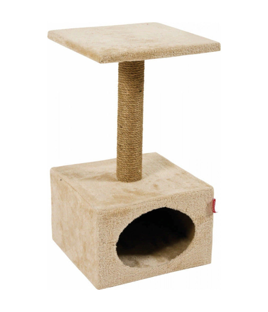 Tiragraffi Per Gatti Con Trochetto Rivestito In Canapa Naturale         