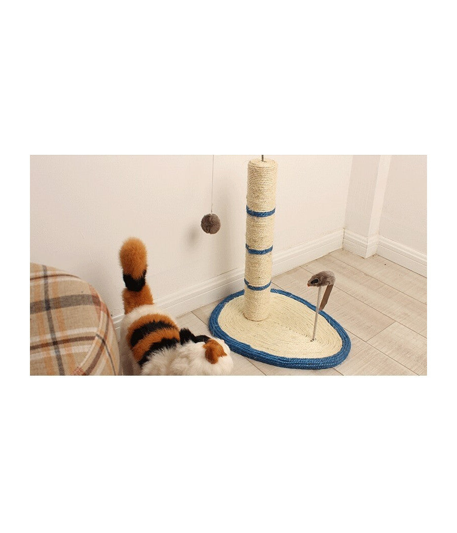 Tiragraffi Per Gatti Corda Con Pallina Topolino Albero Sisal Gatto Tira Graffi         