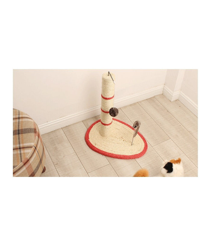 Tiragraffi Per Gatti Corda Con Pallina Topolino Albero Sisal Gatto Tira Graffi         