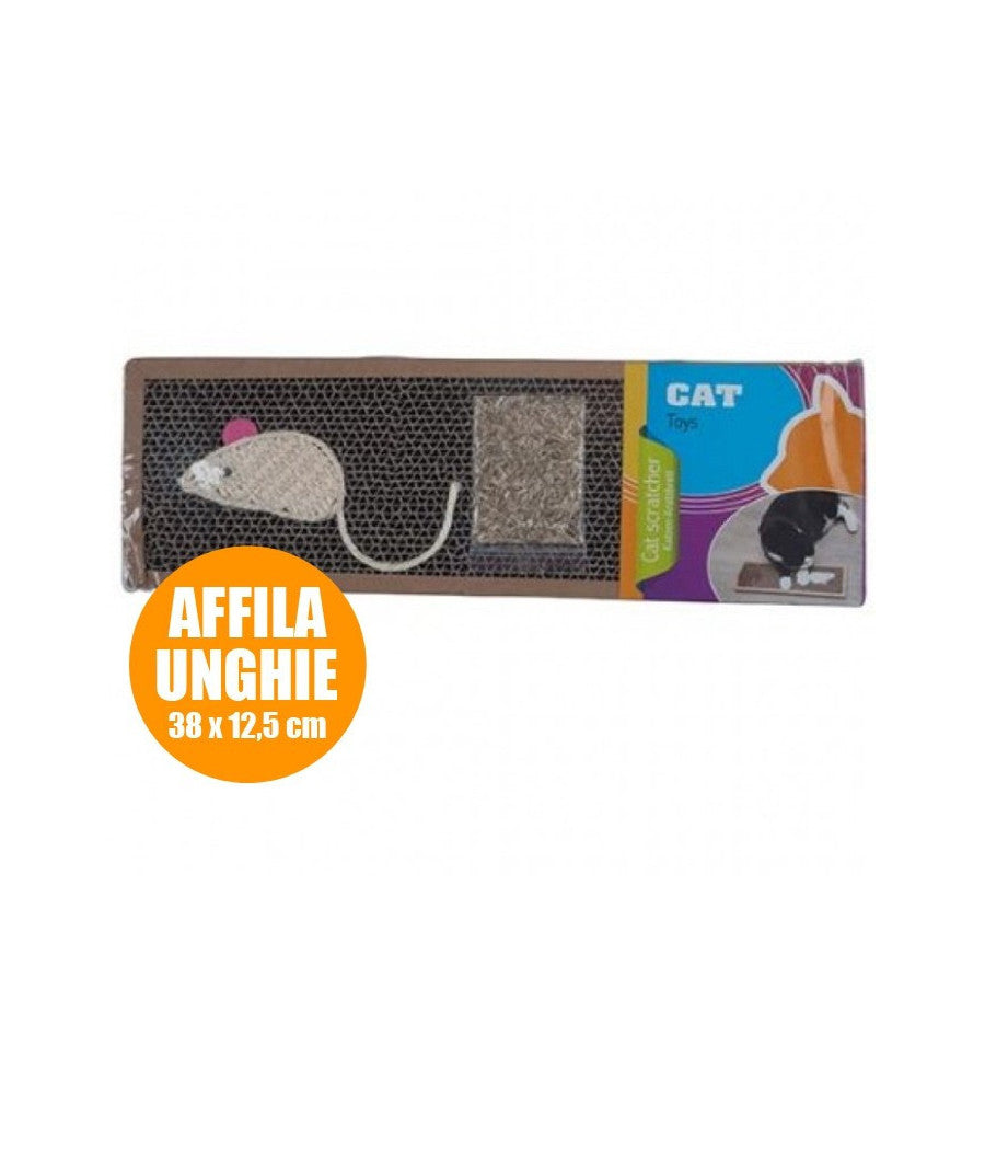 Tiragraffi Per Gatto Supporto Unghie Gatti 38 X 12,5 Cm Tira Graffi Con Menta         