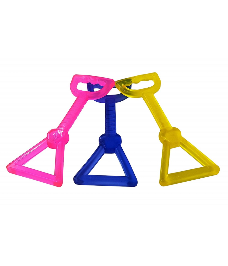 Tiramorsi Gioco Gomma 23x9x1.5 Cm Da Masticare Morde Maniglia Cane Denti Animali         