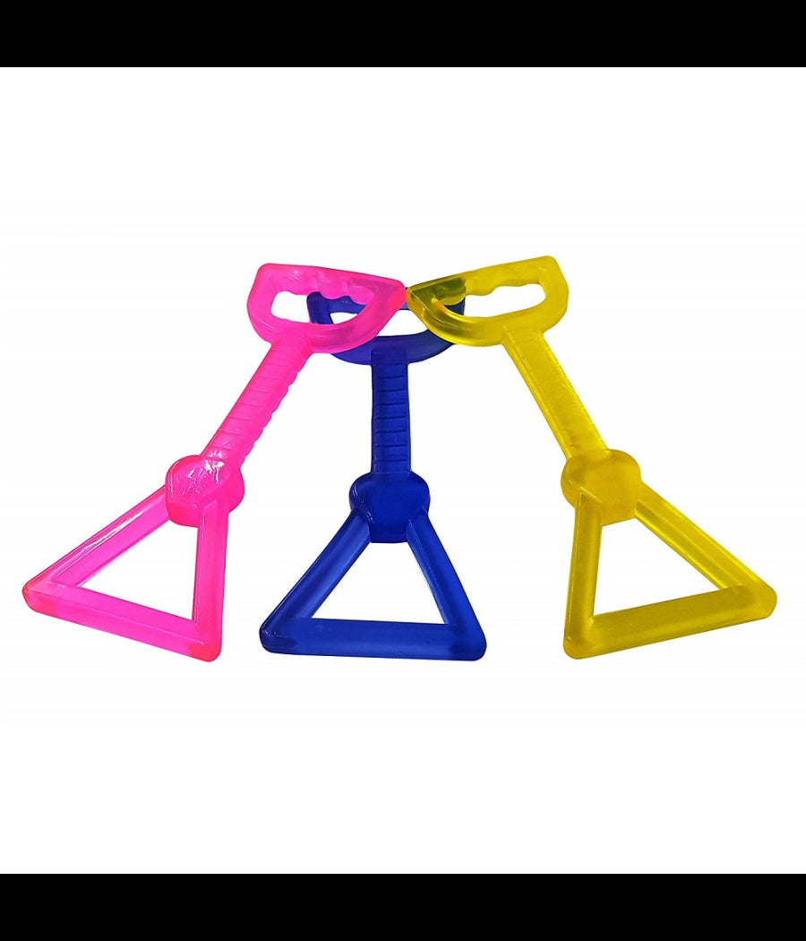 Tiramorsi Gioco Gomma 23x9x1.5 Cm Da Masticare Morde Maniglia Cane Denti Animali         