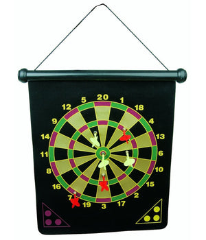 Tiro A Segno Bersaglio Su Tessuto Magnetico Con 4 Freccette Magnetiche 45 Cm         