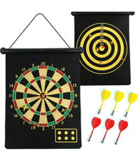 Tiro A Segno Bersaglio Su Tessuto Magnetico Con 4 Freccette Magnetiche 45 Cm         