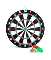 Tiro Al Bersaglio Con 6 Freccette Tiro A Segno 36,5 Cm Doppio Lato Double Face         