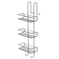 Portaoggetti appendibile da doccia Gedy 24x22x68 cm in metallo cromato 3 mensole | Tito