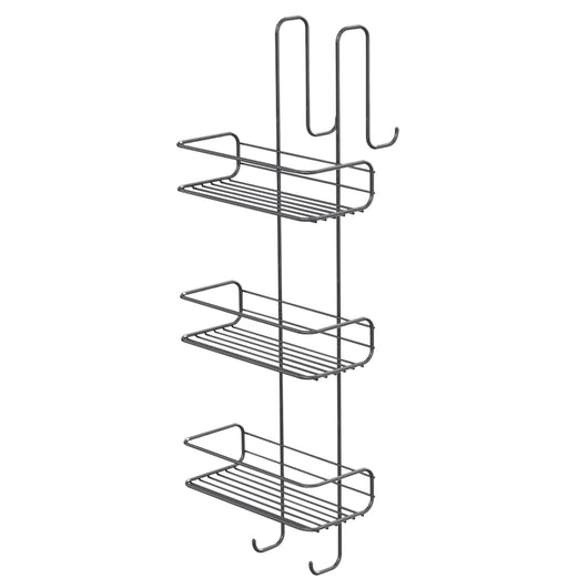 Portaoggetti appendibile da doccia Gedy 24x22x68 cm in metallo cromato 3 mensole | Tito