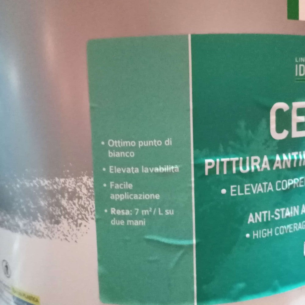 Tixe celatix 4lt idro pittura bianca antimacchia e antifumo lavabile interni