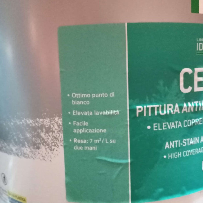 Tixe celatix 4lt idro pittura bianca antimacchia e antifumo lavabile interni