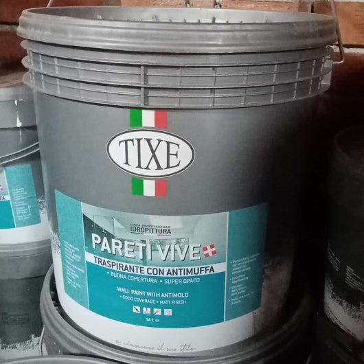 Tixe pareti vive 14lt pittura bianca opaca anticondensa alto spessore con antimuffa lavabile per interni