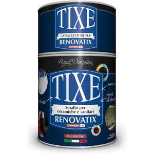 Tixe renovatix 750ml smalto bicomponente bianco cemamizzante per ceramiche e sanitari