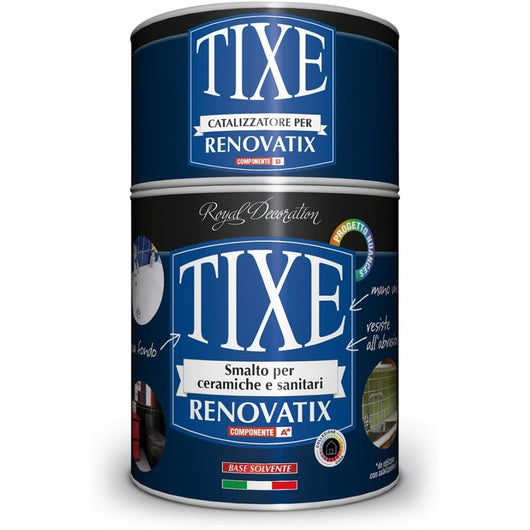 Tixe renovatix 750ml smalto bicomponente bianco cemamizzante per ceramiche e sanitari