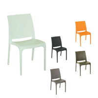 sedia in polipropilene 'volga' nera cod:ferx.6132610nlm