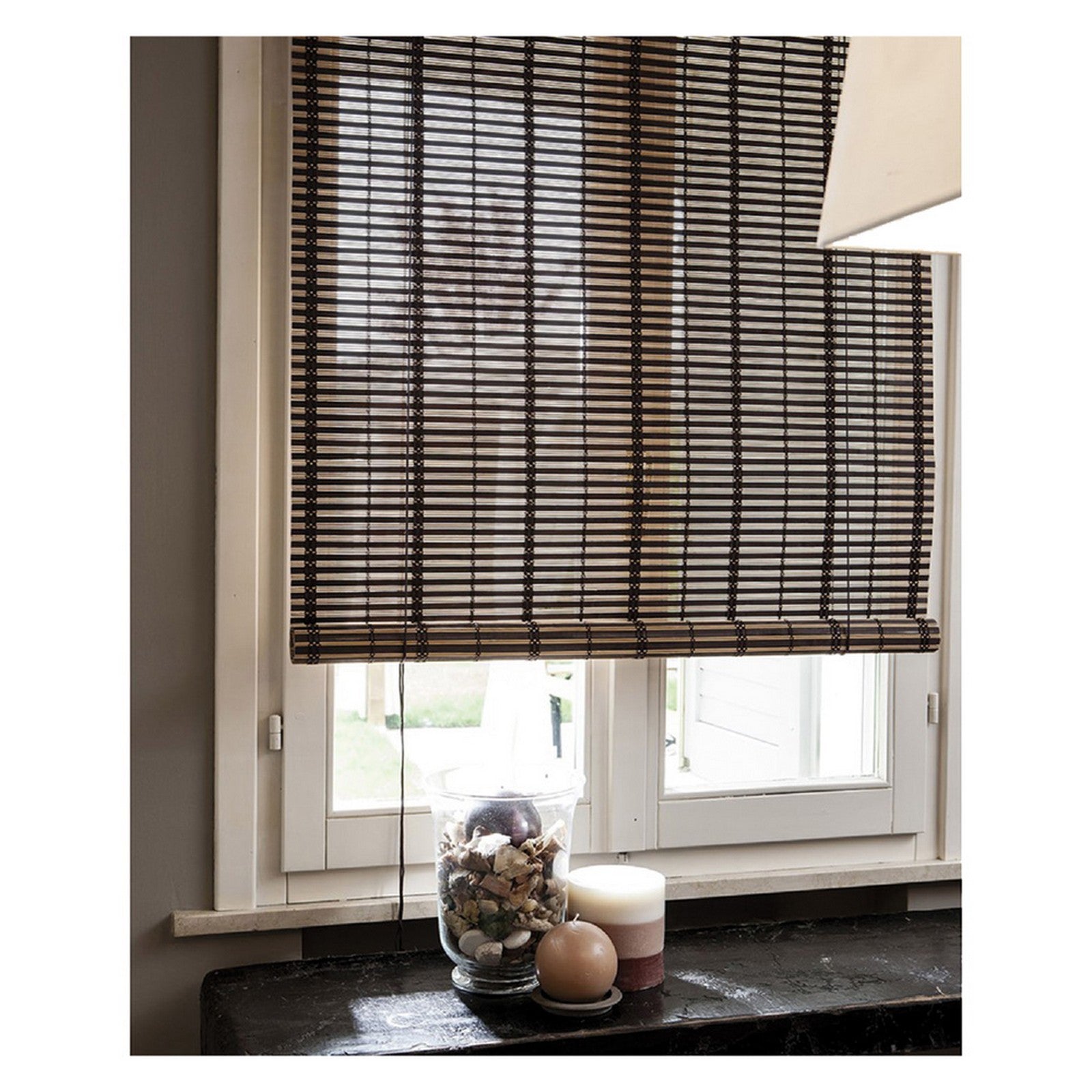 tapparella in listelli di bamboo cm 120 x 250 - marrone chiaro cod:ferx.6139614nlm