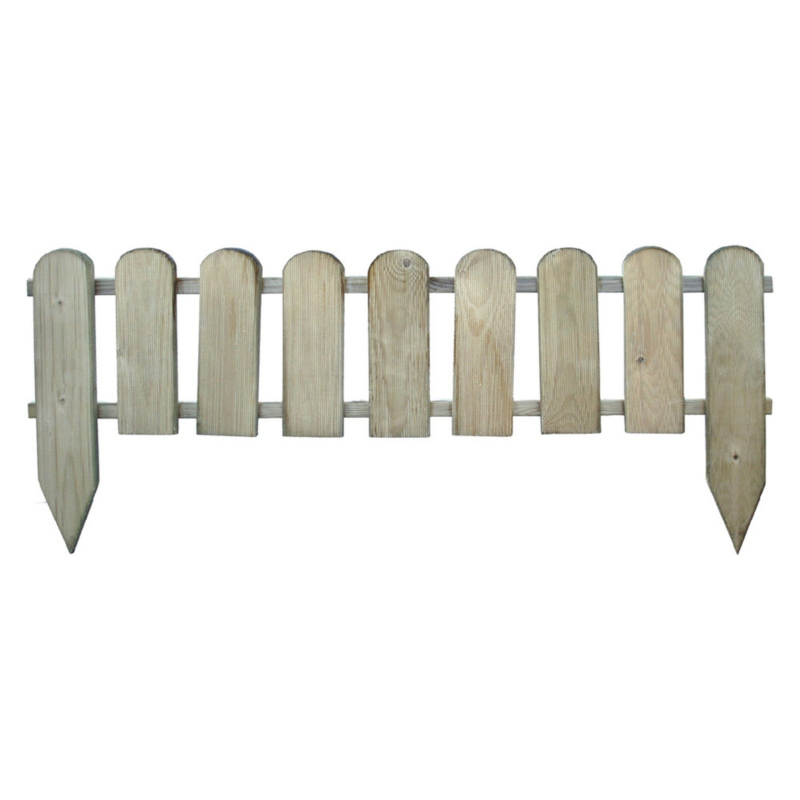 steccato in legno 'inglese i' cm. 110 x 3,2 x h.28/45 cod:ferx.6125400nlm