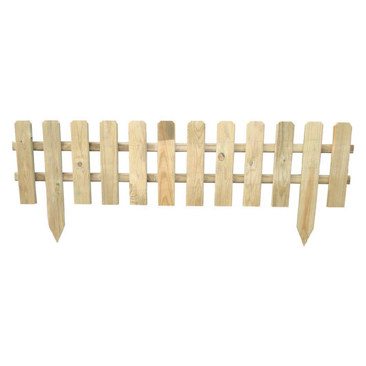 steccato in legno 'inglese ii' cm. 120 x h.30/45 cod:ferx.6125410nlm